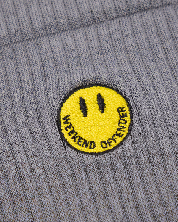 Smiley Sports Socks Black/Navy/Grey