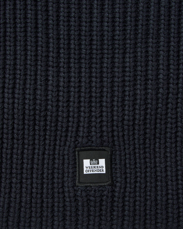 Oden Rib Knit Balaclava Navy