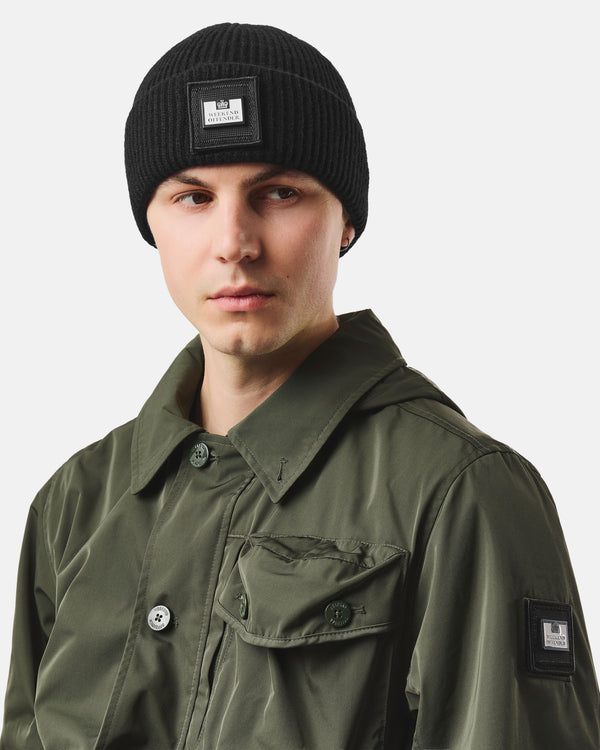 Palmyra Rib Beanie Black
