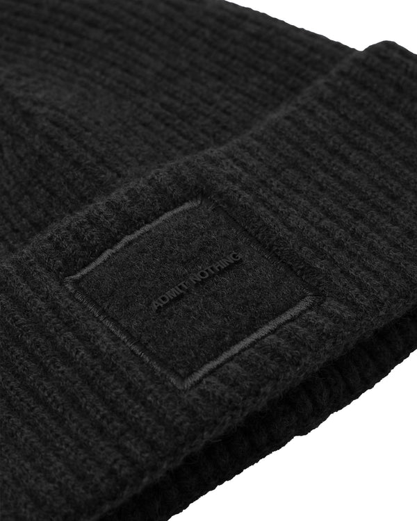 Palmyra Rib Beanie Black