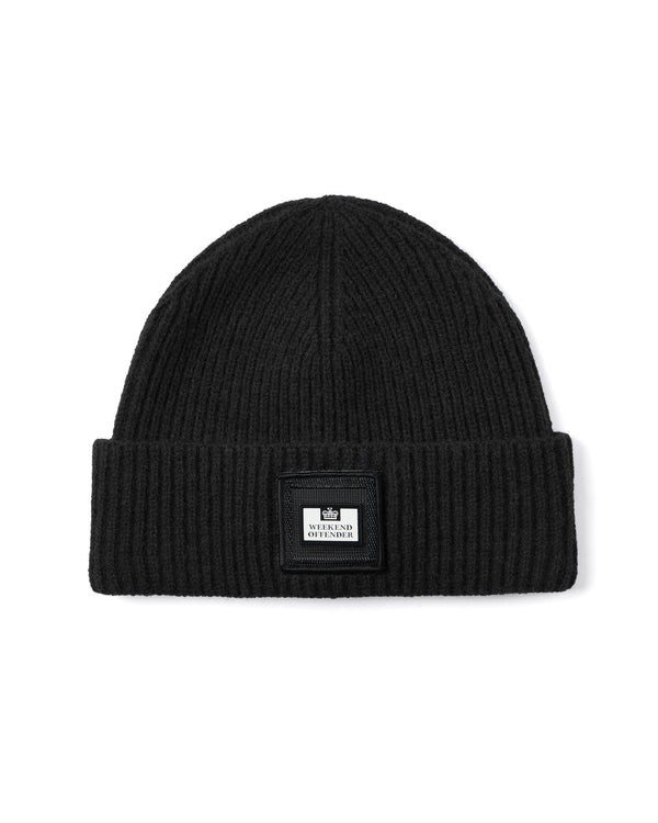 Palmyra Rib Beanie Black