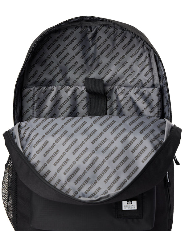 Zaino grande nero Ripstop