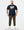 Große Größen - Leo Gregory Grafik-T-Shirt Marineblau