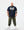 Taglie forti - Maglietta grafica Badman blu navy