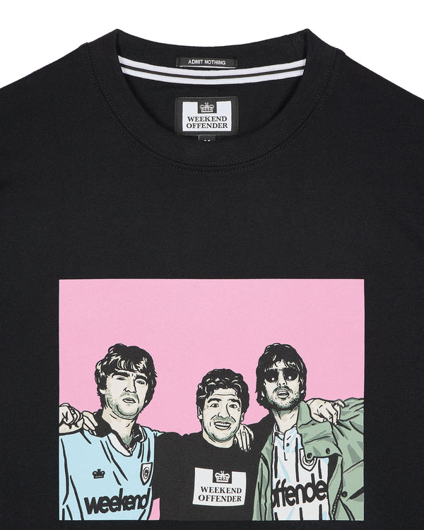 Große Größen - T-Shirt mit Grafik „Diego“ in Schwarz