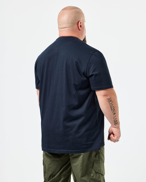 Große Größen - T-Shirt mit Grafik „Diego“ in Marineblau