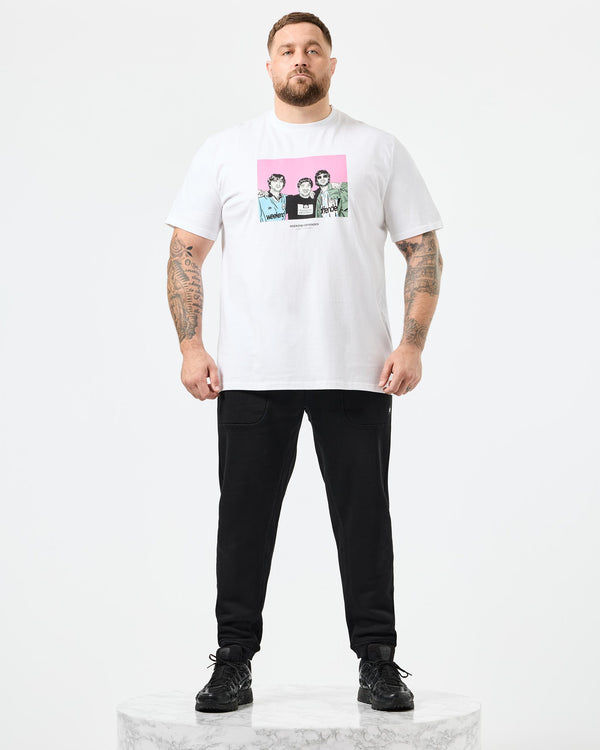 Große Größen - T-Shirt mit Grafik „Diego“ in Weiß
