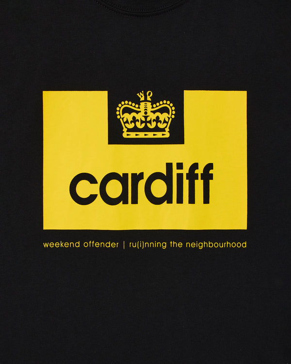 Maglietta City Series 2 Cardiff nera/gialla