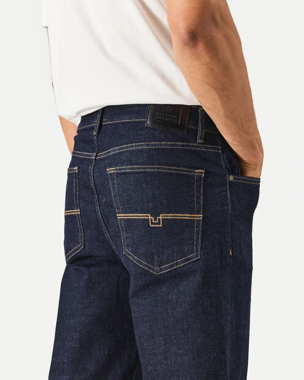 Jeans in denim larghi lavaggio scuro