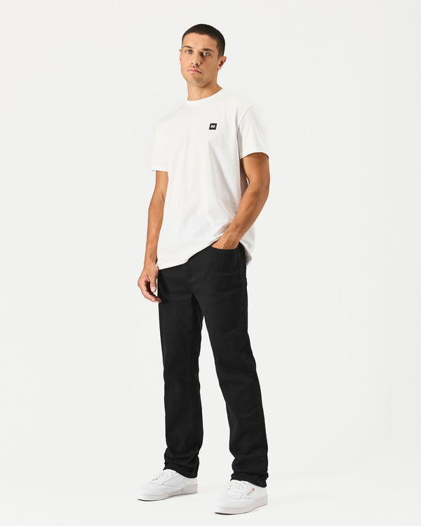 Straight Fit Denim Jeans Black