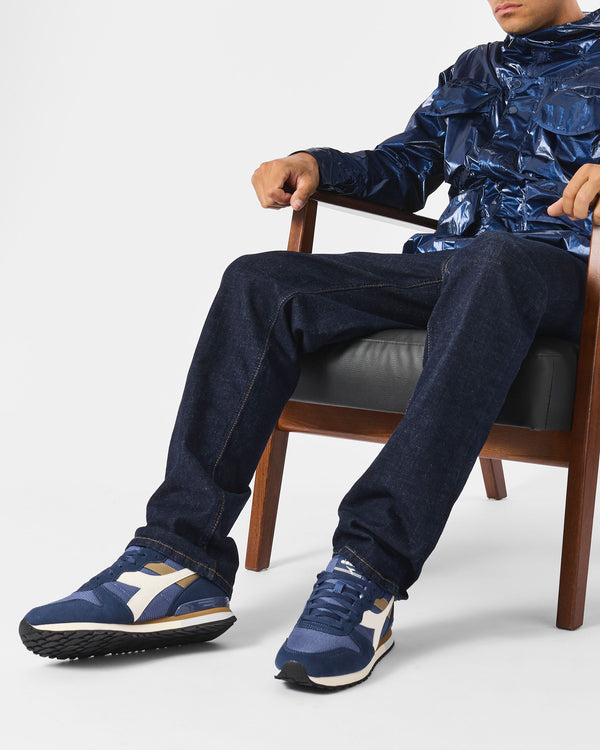 Straight Fit Denim Jeans Dark Rinse
