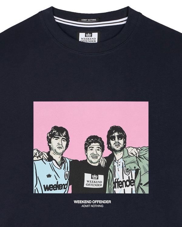Große Größen - T-Shirt mit Grafik „Diego“ in Marineblau