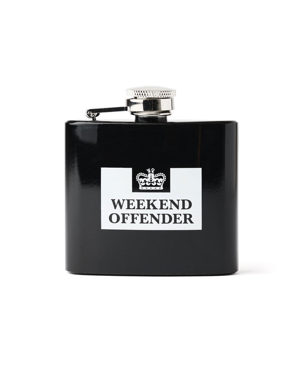 Hip Flask Black/White 60ml/2oz