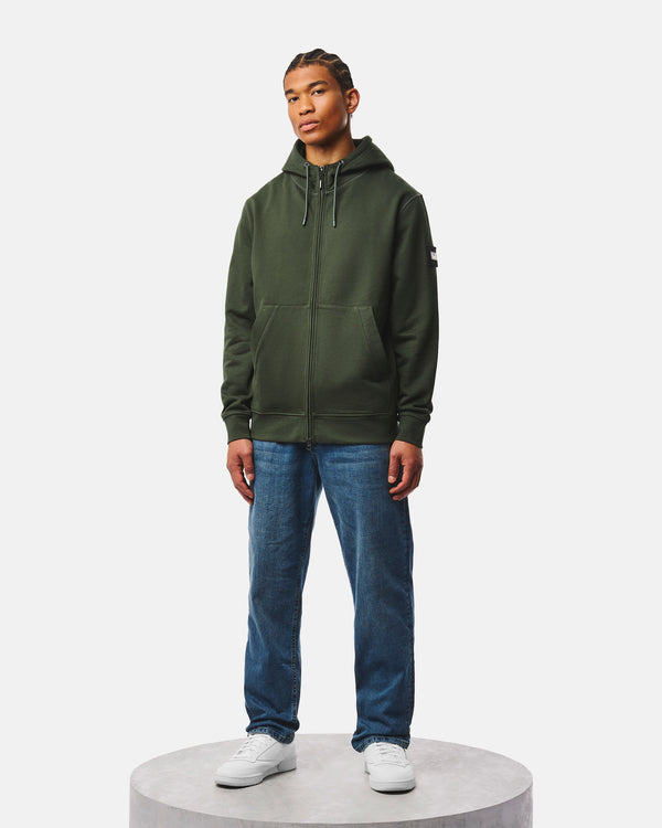 Winton Hoodie Black Forest Green
