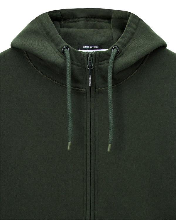Winton Hoodie Black Forest Green