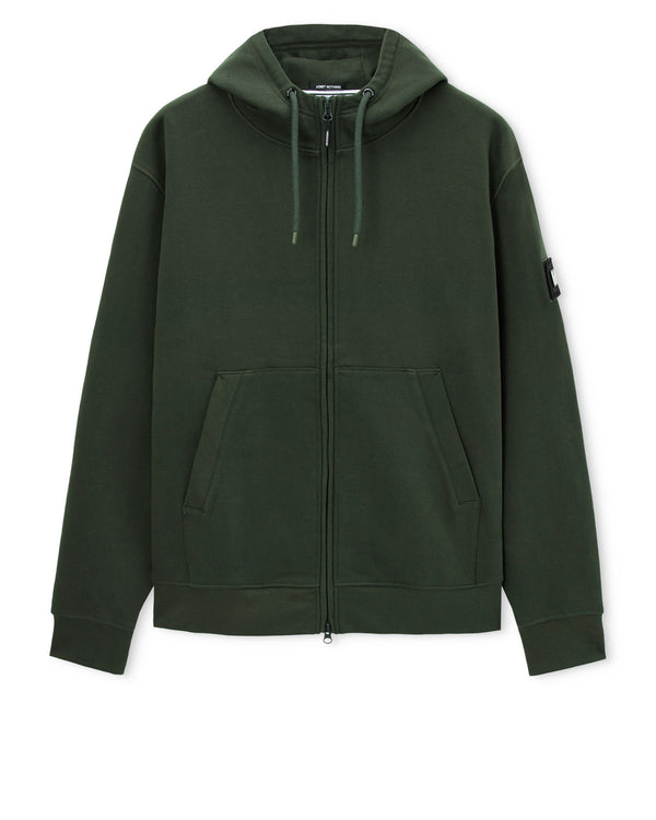 Winton Hoodie Black Forest Green