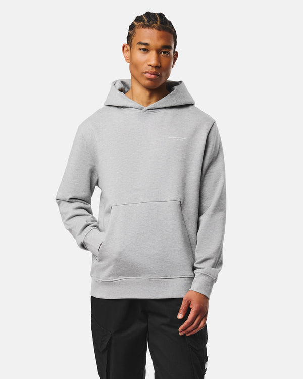 Pares Hoodie Grey Marl/Ghost