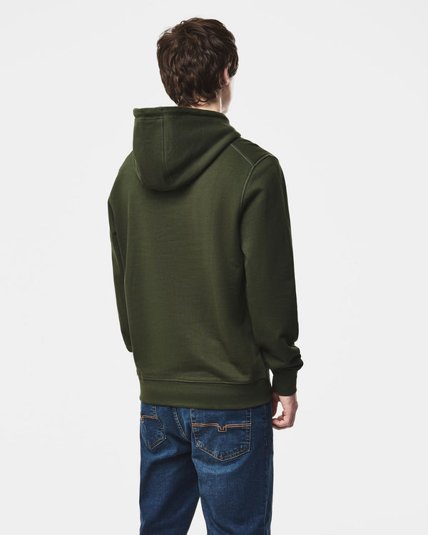 Oulton Hoodie Black Forest Green