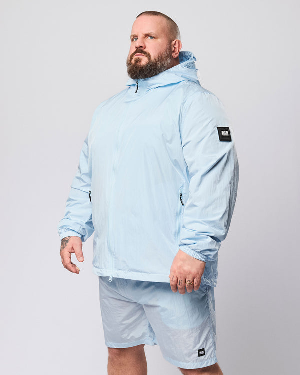 Plus Size - Technician Mesh Lined Jacket Sky Blue