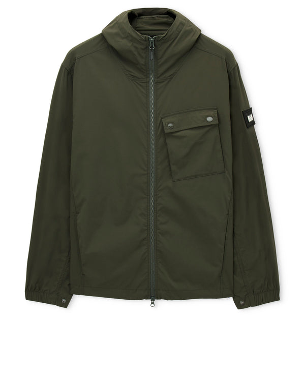 Temara Technical Windbreaker Jacket Black Forest Green