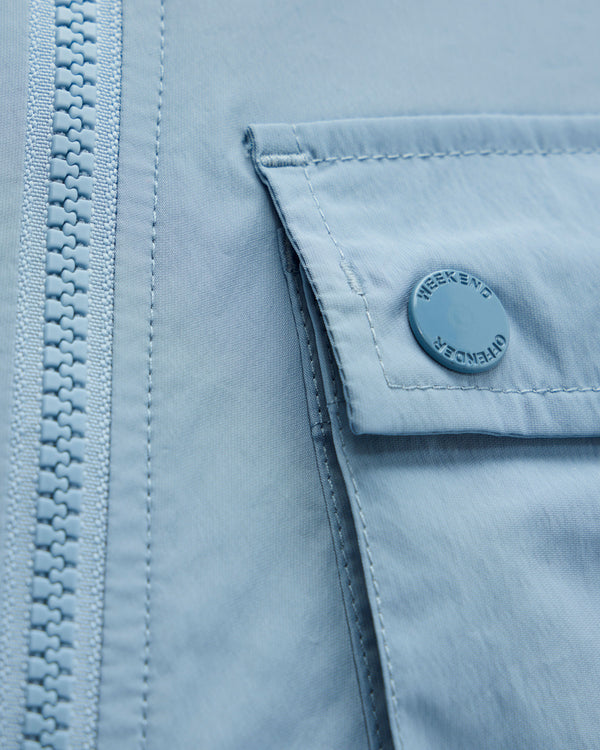 Temara Technical Windbreaker Jacket Blue Tourmaline