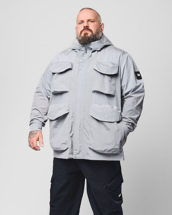 Plus Size - Cotoca Ripstop Field Jacket Smokey Grey