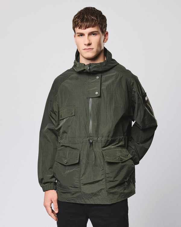 Zeralda Overhead Jacket Black Forest Green