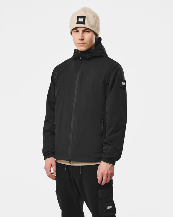 Technician Fleece-gefütterte Jacke Schwarz