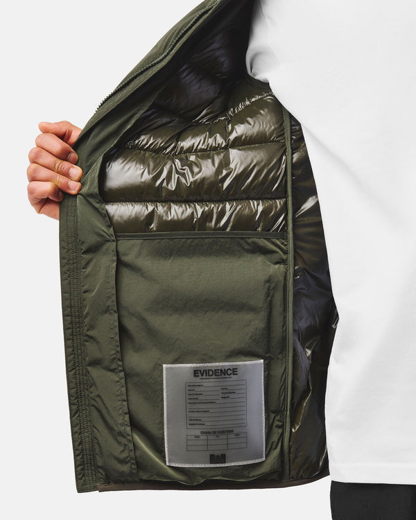 La Guardia Puffer Jacket Black Forest Green