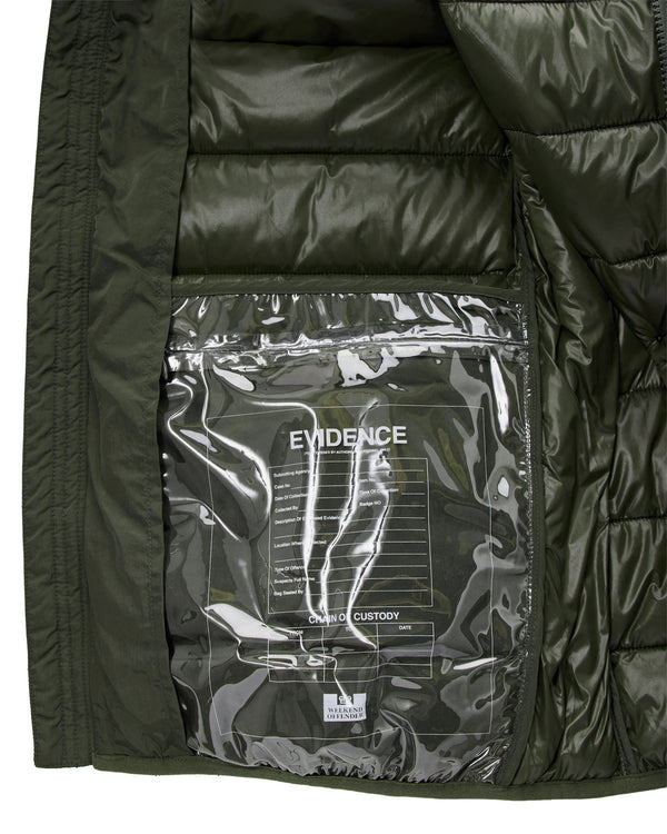 Plus Size - La Guardia Puffer Jacket Black Forest Green