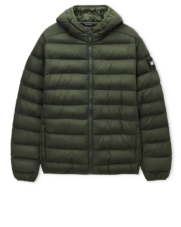 Plus Size - La Guardia Puffer Jacket Black Forest Green