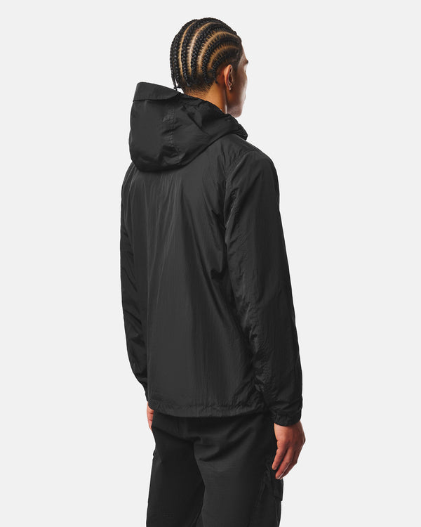 Campania Check Windbreaker Jacket Black
