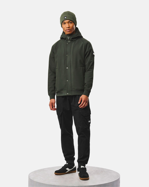 Thruxton Bomber Jacket Black Forest Green
