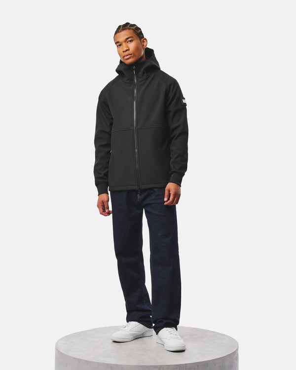 Stipe Softshell Jacket Black