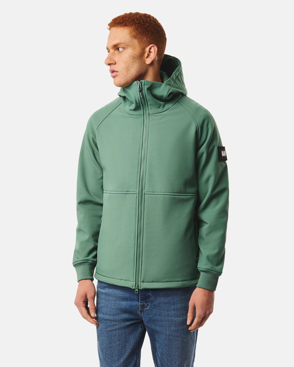 Stipe Softshell Jacket Thyme Green