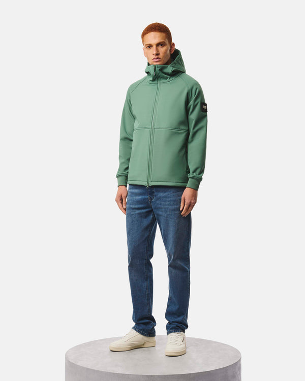 Stipe Softshell Jacket Thyme Green