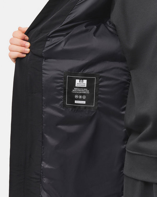 Piumino lungo Grampian nero