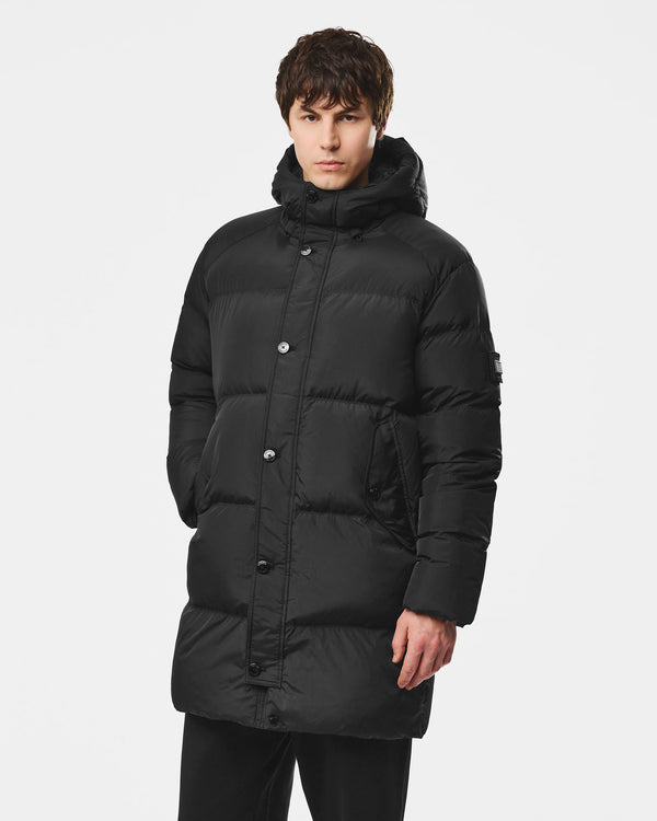 Piumino lungo Grampian nero