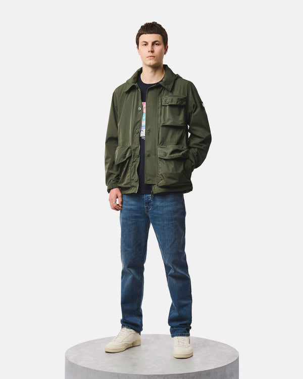 Harpocrates Field Jacket Black Forest Green