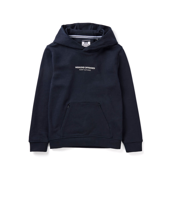 Kids Cobain Hoodie Navy/White