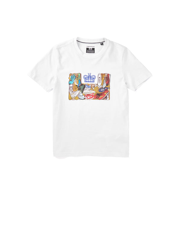 Kids D'arblay Graphic T-Shirt White