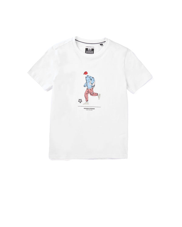 Weißes Biskra Grafik-T-Shirt für Kinder