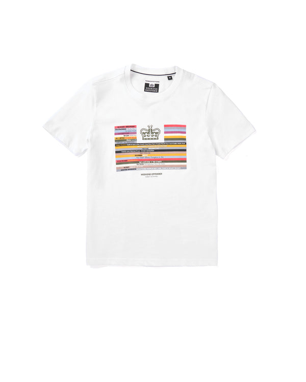 Kids Vinyl Graphic T-Shirt White