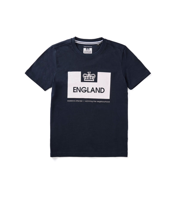 Kids Country Series England T-Shirt Navy