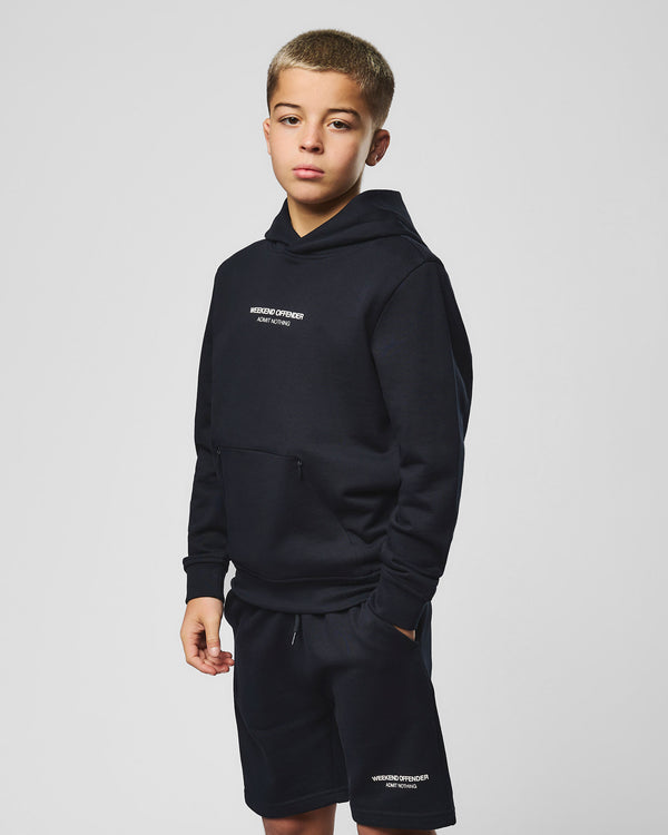 Kids Cobain Hoodie Navy/White
