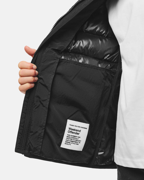 Kids La Guardi Puffer Jacket Black