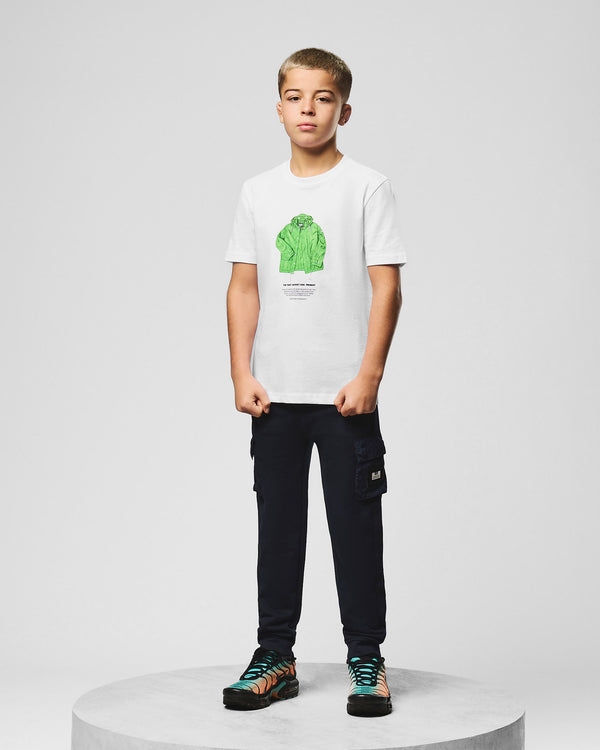 Kids Naz Graphic T-Shirt White