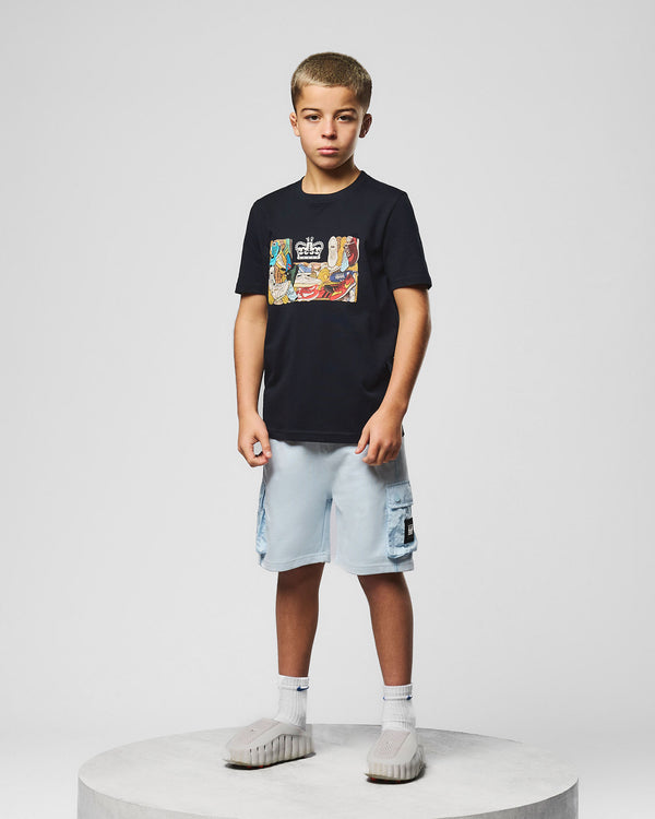 Kids D'arblay Graphic T-Shirt Navy
