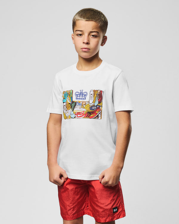 Kids D'arblay Graphic T-Shirt White