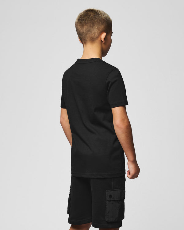 Schwarzes Biskra Grafik-T-Shirt für Kinder